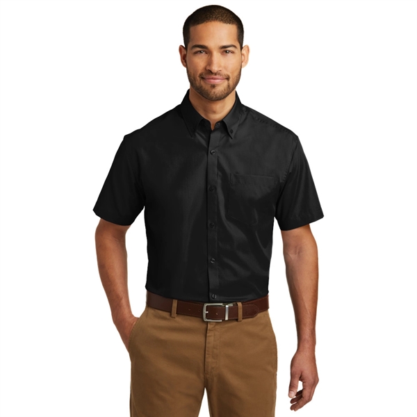 Port Authority® Short Sleeve Carefree Poplin Shirt - Image 6