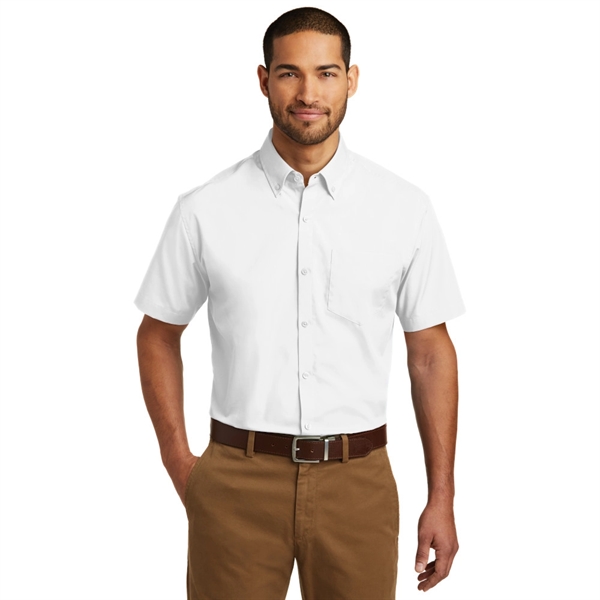 Port Authority® Short Sleeve Carefree Poplin Shirt - Image 7