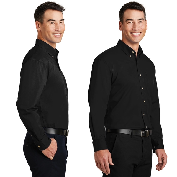 Port Authority® Long Sleeve Twill Shirt - Image 3