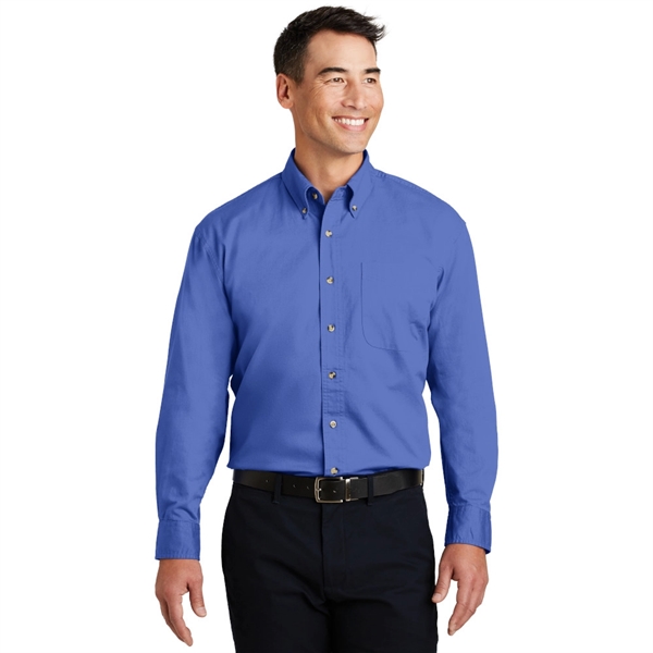 Port Authority® Long Sleeve Twill Shirt - Image 5
