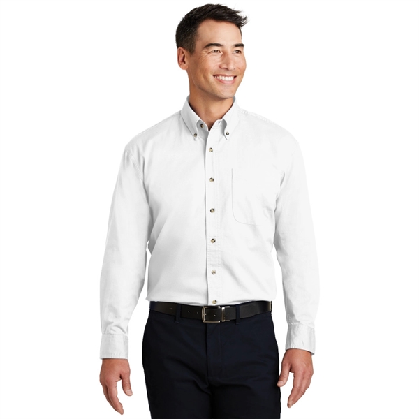Port Authority® Long Sleeve Twill Shirt - Image 8