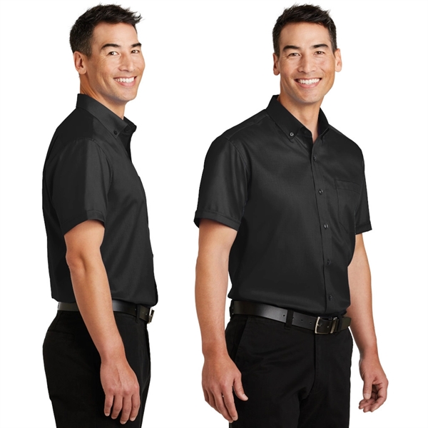 Port Authority® Short Sleeve SuperPro™ Twill Shirt - Image 2