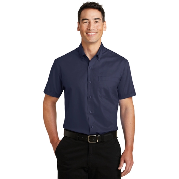 Port Authority® Short Sleeve SuperPro™ Twill Shirt - Image 7