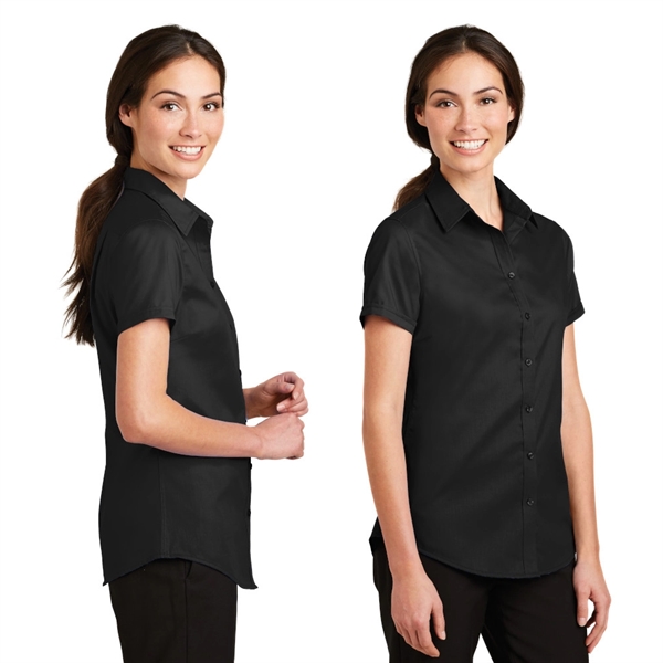 Port Authority® Short Sleeve SuperPro™ Twill Shirt - Image 2