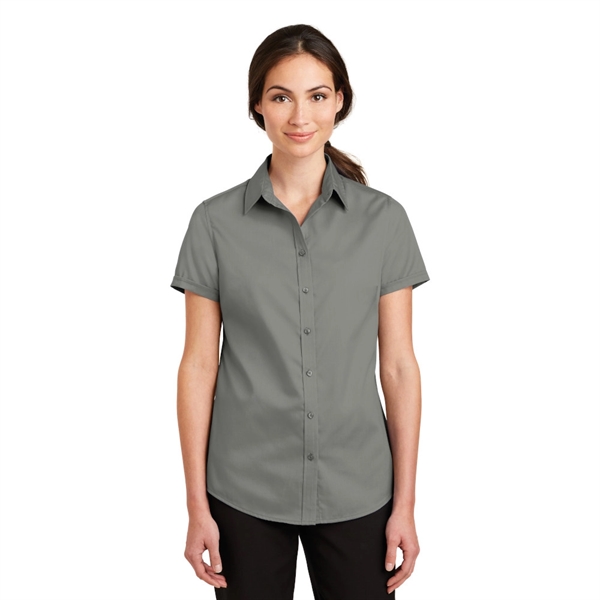 Port Authority® Short Sleeve SuperPro™ Twill Shirt - Image 3