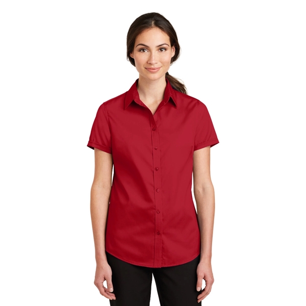 Port Authority® Short Sleeve SuperPro™ Twill Shirt - Image 4