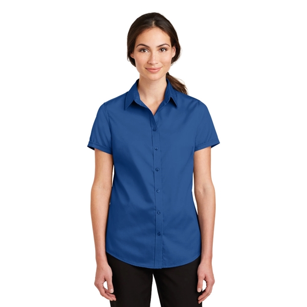 Port Authority® Short Sleeve SuperPro™ Twill Shirt - Image 6