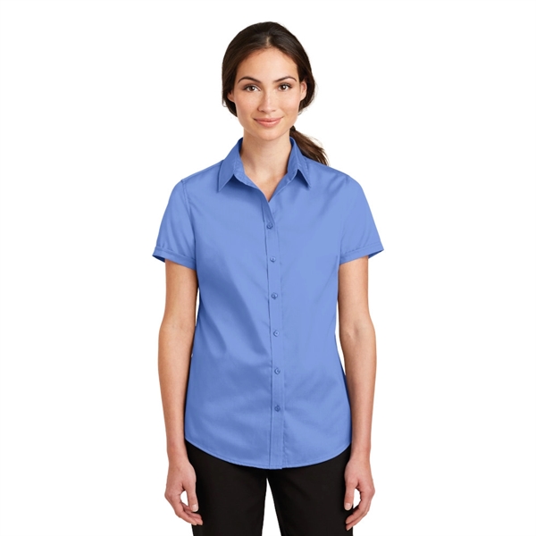Port Authority® Short Sleeve SuperPro™ Twill Shirt - Image 8