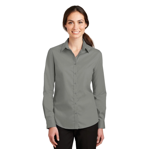 Port Authority® Ladies SuperPro™ Twill Shirt - Image 3