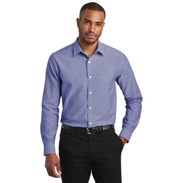 Port Authority® Slim Fit SuperPro™ Oxford Shirt - Image 3