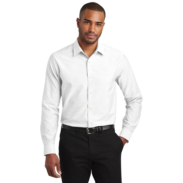 Port Authority® Slim Fit SuperPro™ Oxford Shirt - Image 5