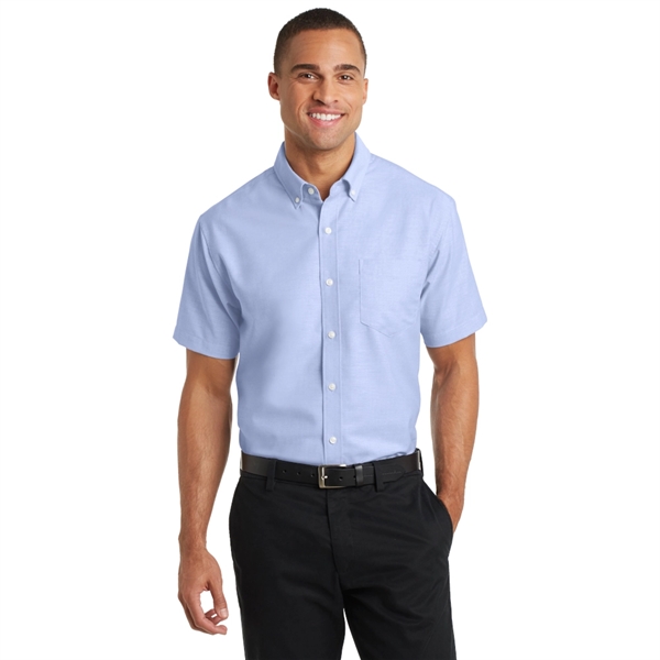 Port Authority® Short Sleeve SuperPro™ Oxford Shirt - Image 4