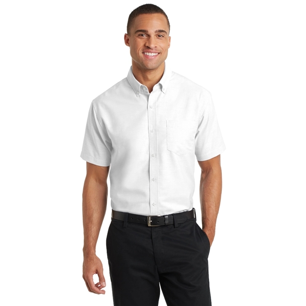 Port Authority® Short Sleeve SuperPro™ Oxford Shirt - Image 5
