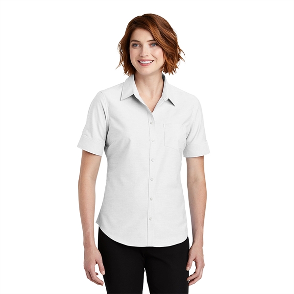 Port Authority® Ladies Short Sleeve SuperPro™ Shirt - Image 5