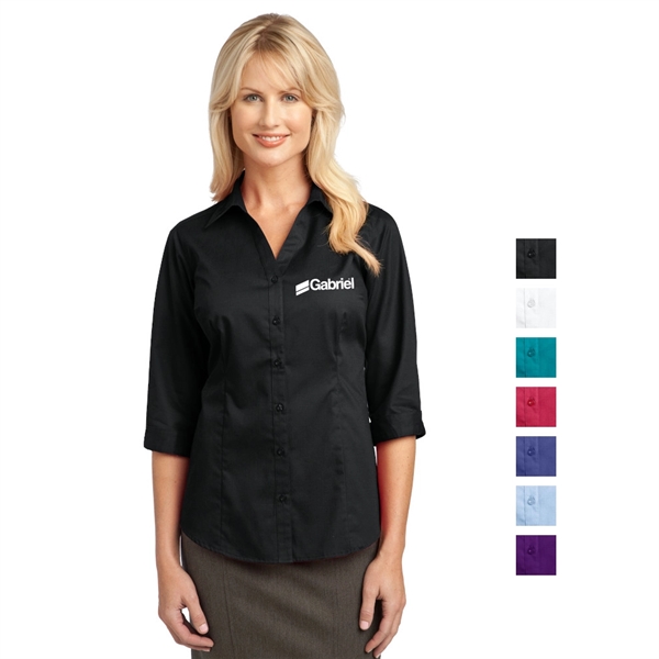 Port Authority® Ladies 3/4-Sleeve Blouse - Image 2