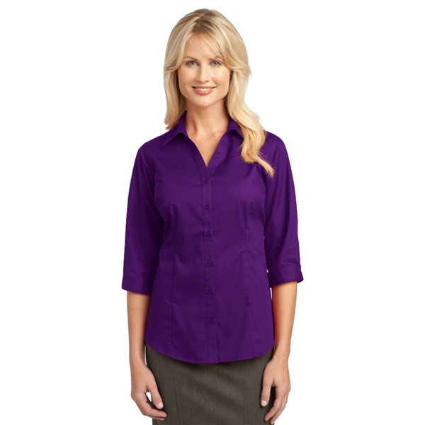 Port Authority® Ladies 3/4-Sleeve Blouse - Image 3