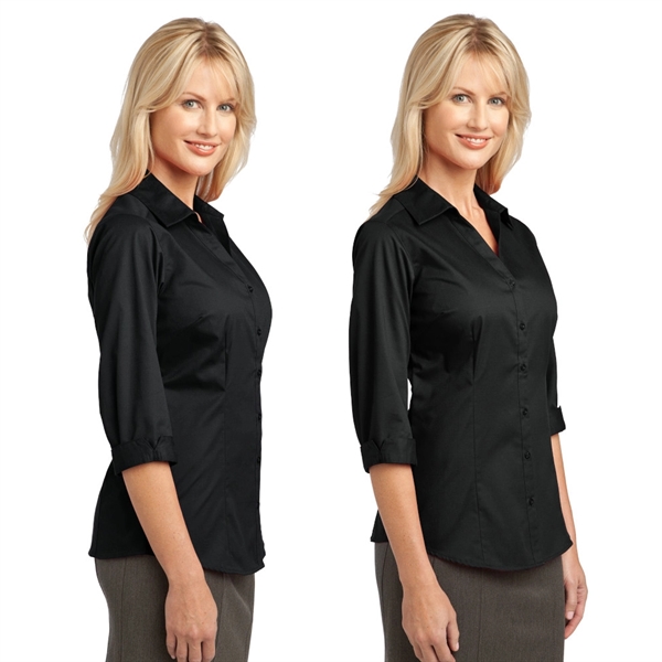 Port Authority® Ladies 3/4-Sleeve Blouse - Image 4