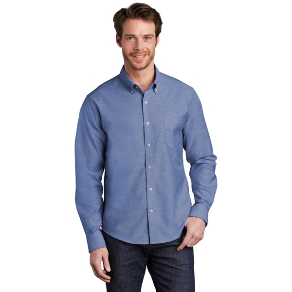 Port Authority® Untucked Fit SuperPro™ Oxford Shirt - Image 2