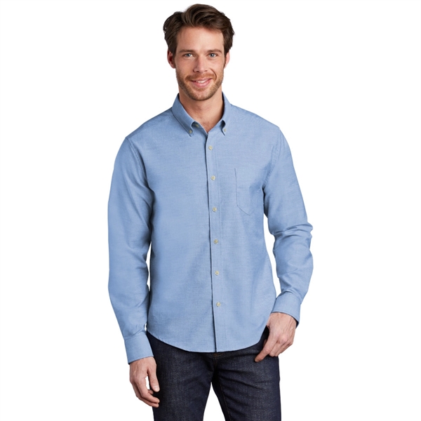 Port Authority® Untucked Fit SuperPro™ Oxford Shirt - Image 4