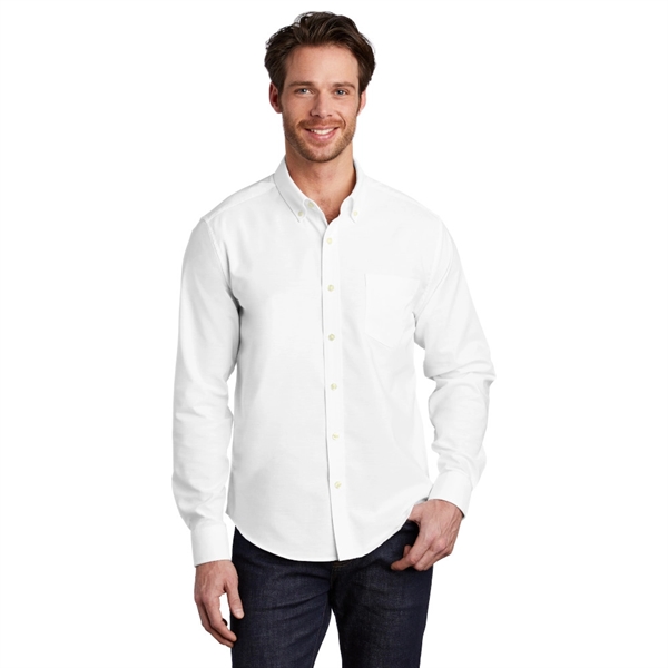 Port Authority® Untucked Fit SuperPro™ Oxford Shirt - Image 5