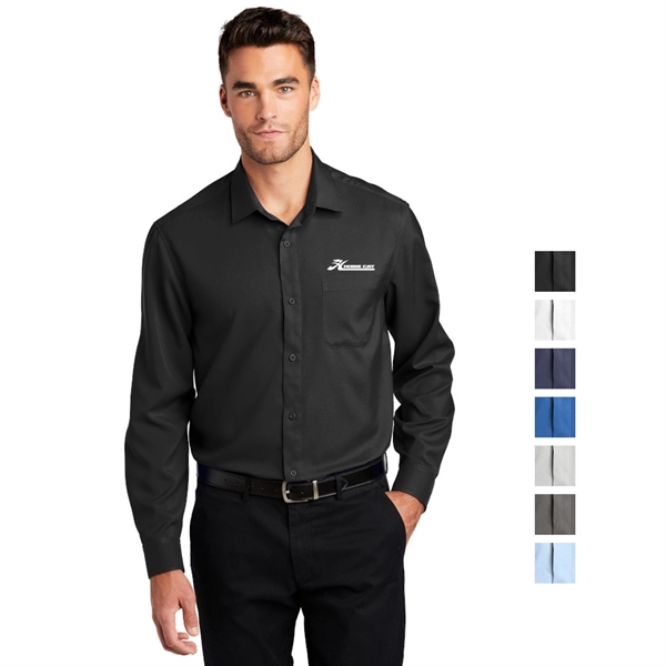 Port Authority® Long Sleeve Performance Staff Shirt - Image 1