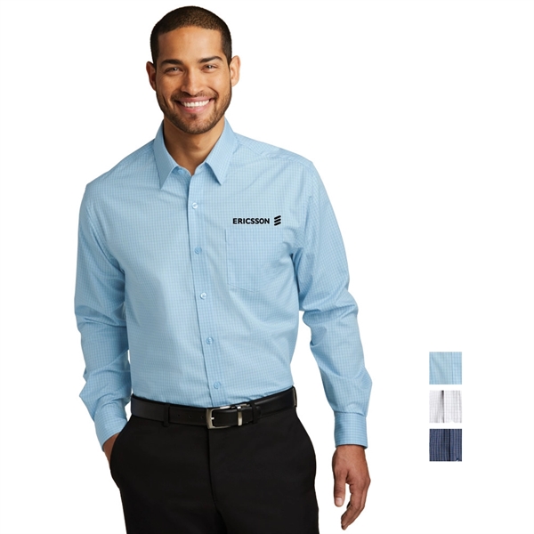 Port Authority® Micro Tattersall Easy Care Shirt - Image 1