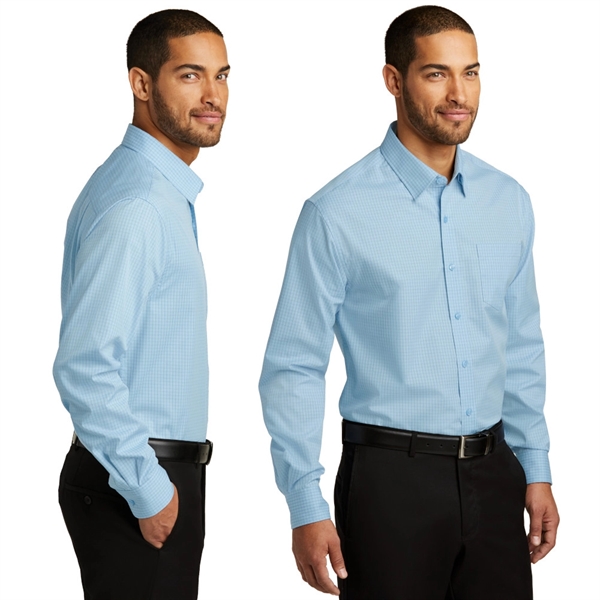 Port Authority® Micro Tattersall Easy Care Shirt - Image 2