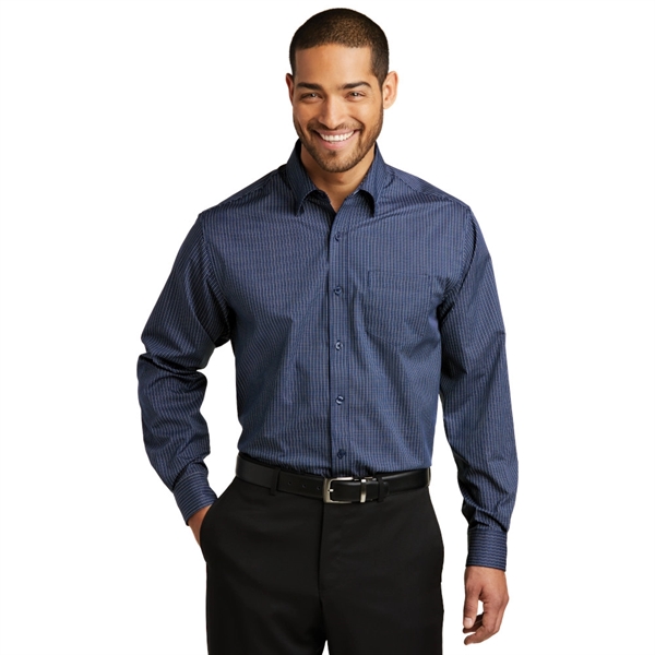 Port Authority® Micro Tattersall Easy Care Shirt - Image 3