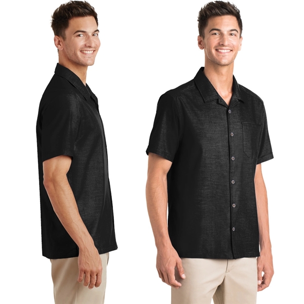 Port Authority® Textured Camp Shirt - Image 3