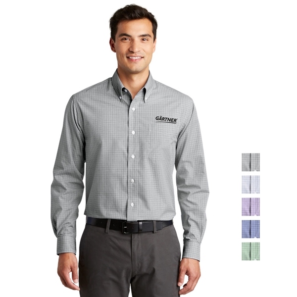 Port Authority® Plaid Pattern Easy Care Shirt - Image 1