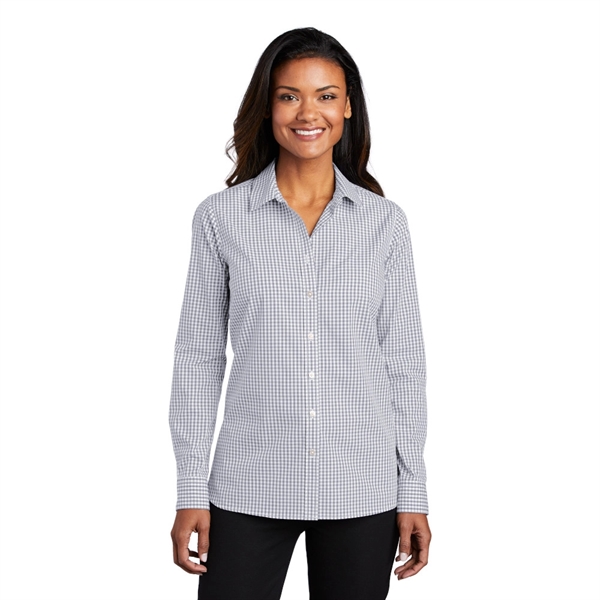 Port Authority® Ladies Broadcloth Gingham Easy Care Shirt - Image 2