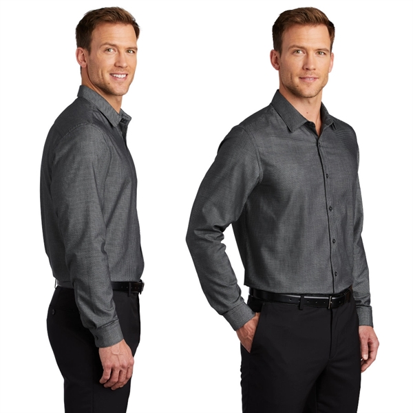Port Authority® Pincheck Easy Care Shirt - Image 2