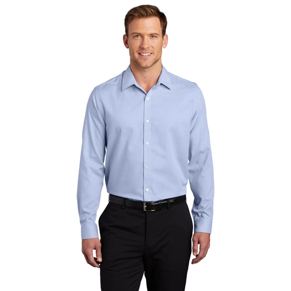 Port Authority® Pincheck Easy Care Shirt - Image 3