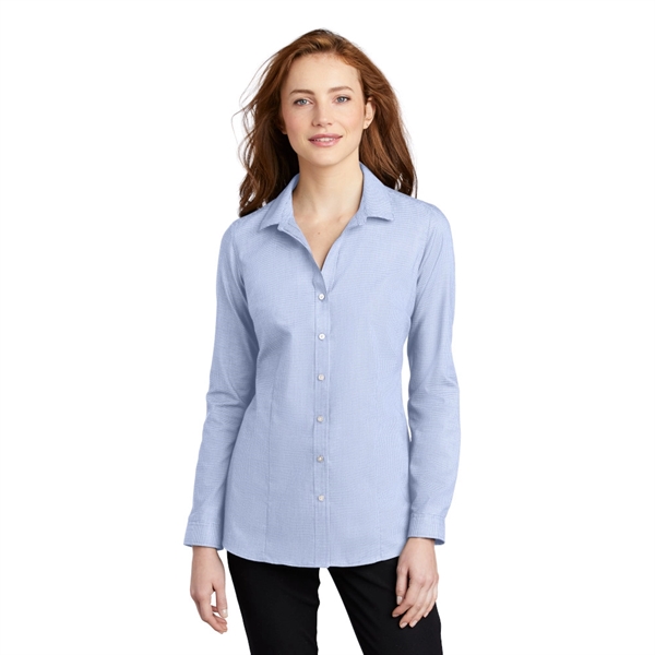 Port Authority® Ladies Pincheck Easy Care Shirt - Image 2