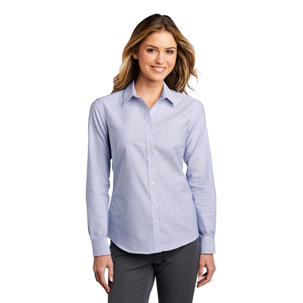 Port Authority® SuperPro™ Oxford Stripe Shirt - Image 4