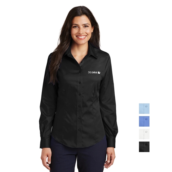 Port Authority® Ladies Non-Iron Twill Shirt - Image 1