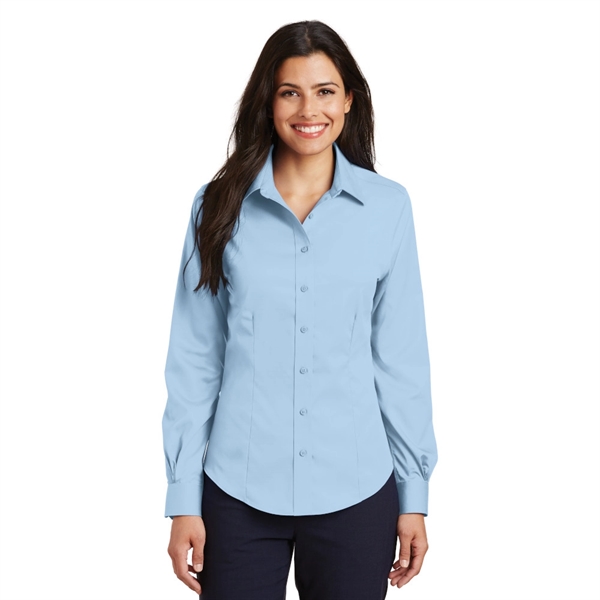 Port Authority® Ladies Non-Iron Twill Shirt - Image 3