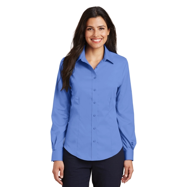 Port Authority® Ladies Non-Iron Twill Shirt - Image 4