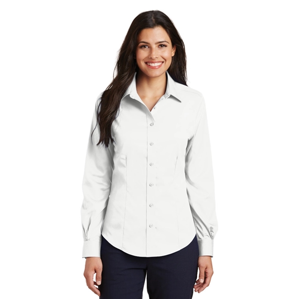 Port Authority® Ladies Non-Iron Twill Shirt - Image 5