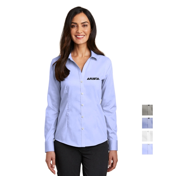 Red House® Ladies Pinpoint Oxford Non-Iron Shirt - Image 1