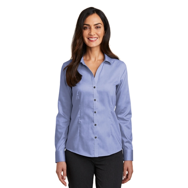 Red House® Ladies Pinpoint Oxford Non-Iron Shirt - Image 4