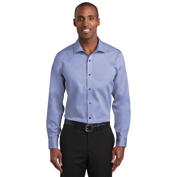 Red House® Slim Fit Pinpoint Oxford Non-Iron Shirt - Image 4