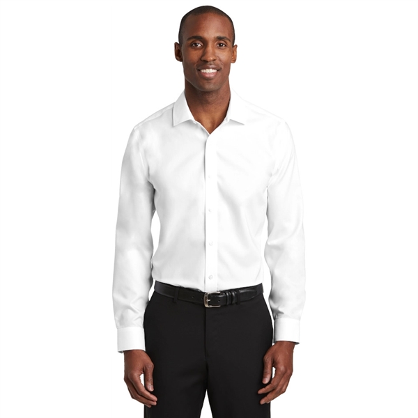 Red House® Slim Fit Pinpoint Oxford Non-Iron Shirt - Image 5
