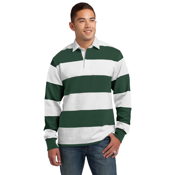 Sport-Tek® Classic Long Sleeve Rugby Polo - Image 3