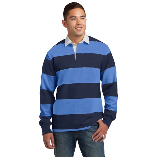 Sport-Tek® Classic Long Sleeve Rugby Polo - Image 4