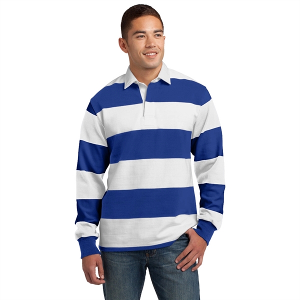 Sport-Tek® Classic Long Sleeve Rugby Polo - Image 6