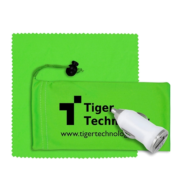 Mobile Tech Auto Accessory Kit in Microfiber Cinch Pouch - Image 13
