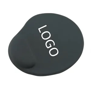 Oval Mouse Pad with Silicone Gel Wrist Rest