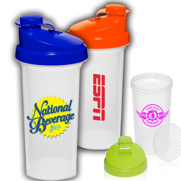 25 oz Sports Bottle w/ Custom Logo & Snap Lid Drinks Shaker