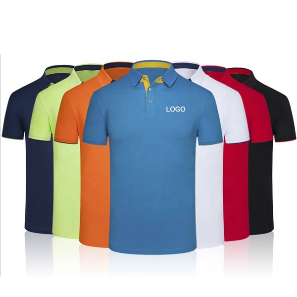 Men's Dry Fit Polyester Short Sleeve Polo Shirt